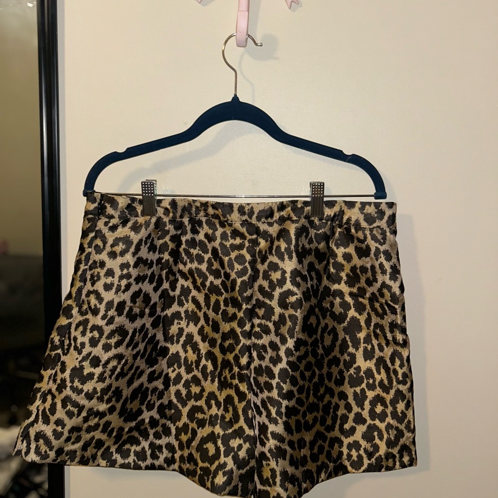 H&M Animal Print Mini Skirt